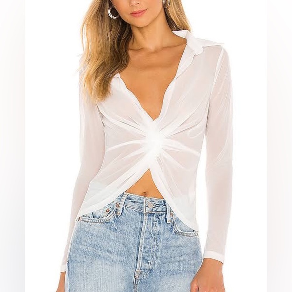 Superdown Deja Twist Blouse